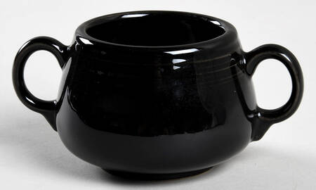 Fiesta Black (Intro 1986) Sugar Bowl No Lid