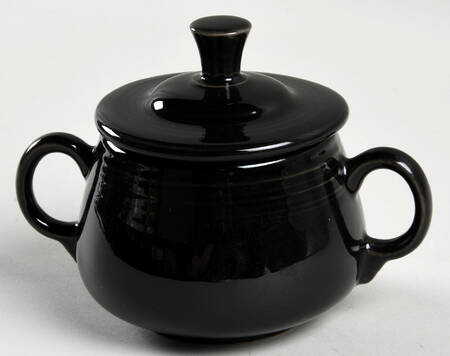 Fiesta Black (Intro 1986) Sugar Bowl & Lid