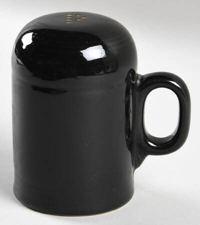 Fiesta Black (Intro 1986) Stove Top Pepper Shaker