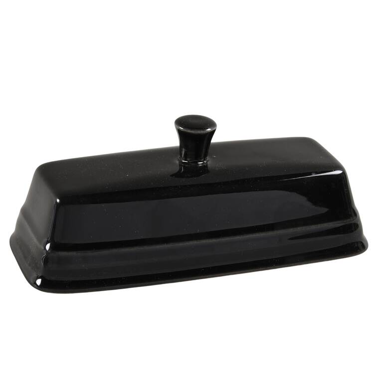 Fiesta Black (Intro 1986) Lid for 1/4 Lb Butter
