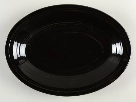 Fiesta Black (Intro 1986) Pre-1990 9" Fiesta Oval Platter
