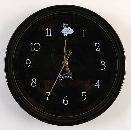 Fiesta Black (Intro 1986) Clock Plate