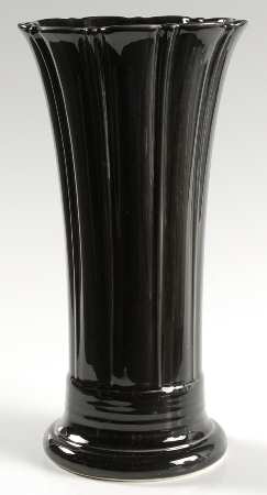 Fiesta Black (Intro 1986) 9" Flared Vase
