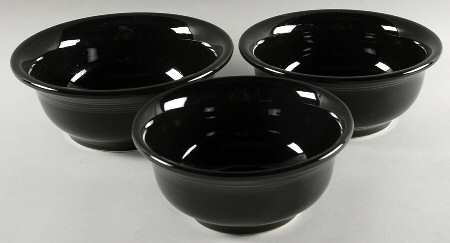 Fiesta Black (Intro 1986) (3 Piece) Mixing Bowl Set