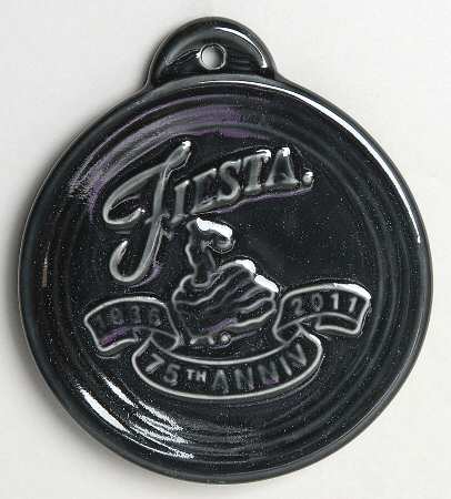 Fiesta Black (Intro 1986) 75th Anniversary Ornament