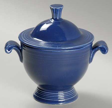 Fiesta Cobalt Blue (Older) Sugar Bowl & Lid