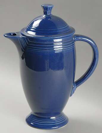 Fiesta Cobalt Blue (Older) Coffee Pot & Lid