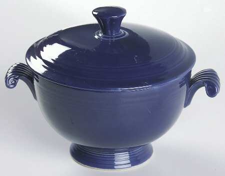 Fiesta Cobalt Blue (Older) Covered Onion Soup