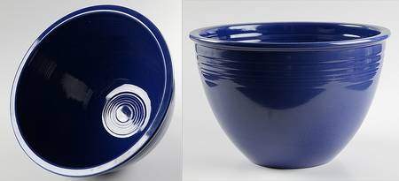 Fiesta Cobalt Blue (Older) 9" Nested Mixing Bowl w/Center Interior Rings