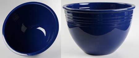 Fiesta Cobalt Blue (Older) 11" Nested Mixing Bowl w/No Center Interior Rings