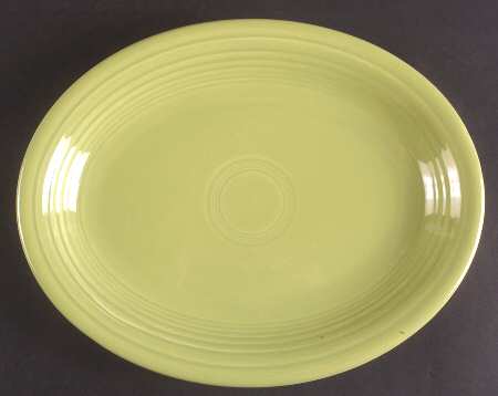 Fiesta Chartreuse (Older) 12" Oval Serving Platter