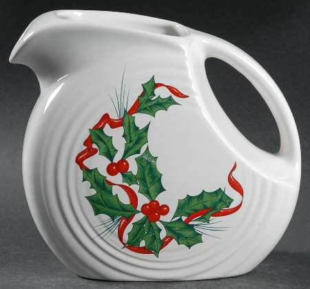 Holiday Fiesta (With Ribbon) 24 Oz Pitcher by Homer Laughlin 