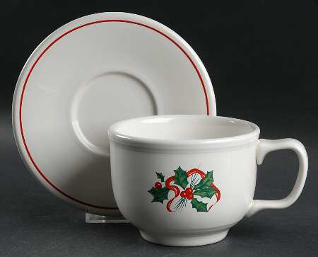 Holiday Fiesta (With Ribbon) Jumbo Cup & Saucer Set