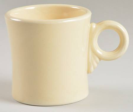 Fiesta Old Ivory (Cream) Tom & Jerry Mug by Homer Laughlin 