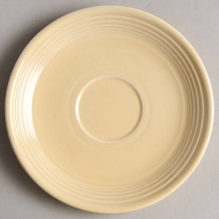 Fiesta Old Ivory (Cream) Saucer for Footed Cup by Homer Laughlin 
