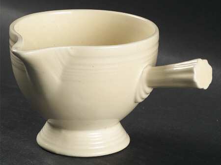 Fiesta Old Ivory (Cream) Stick Handle Creamer by Homer Laughlin 