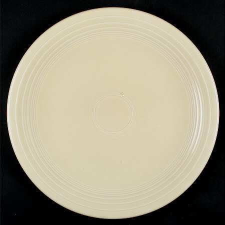 Fiesta Old Ivory (Cream) 14" Chop Plate (Round Platter) by Homer Laughlin 