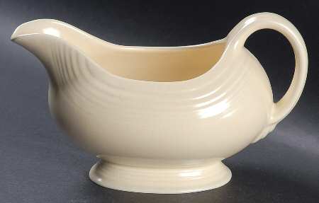Fiesta Old Ivory (Cream) Open Sauce Boat by Homer Laughlin 