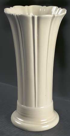 Fiesta Old Ivory (Cream) 10" Vase by Homer Laughlin 