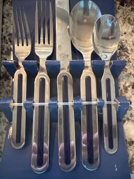 Fiesta Cobalt Blue (Intro 1986) Oval Place Soup Spoon
