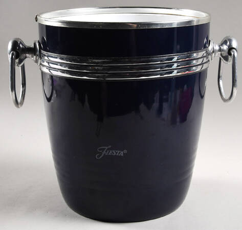 Fiesta Cobalt Blue (Intro 1986) Metal Ice Bucket-No Lid