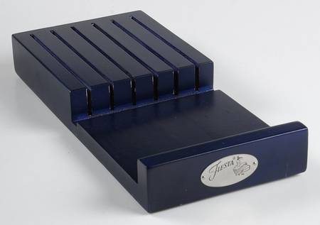 Fiesta Cobalt Blue (Intro 1986) Small Wood Knife Tray (Holds 6 Steak Knifes)