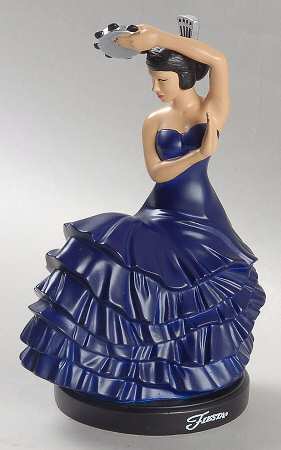 Fiesta Cobalt Blue (Intro 1986) Small Resin Dancing Lady Figurine
