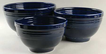 Fiesta Cobalt Blue (Intro 1986) (3 Piece) Baking Bowl Set (11", 9", 8")