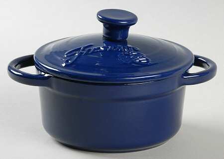 Fiesta Cobalt Blue (Intro 1986) 11 Oz Cast Iron Round Covered Casserole