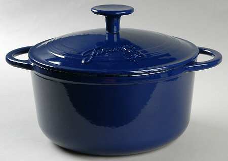 Fiesta Cobalt Blue (Intro 1986) 3.5 Qt Cast Iron Dutch Oven & Lid