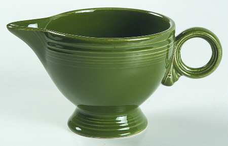 Fiesta Forest Green (Older) Ring Handle Creamer