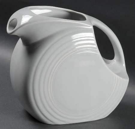 Fiesta Gray (Older) 2 Quart Disk Water Pitcher
