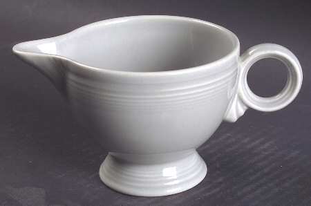 Fiesta Gray (Older) Ring Handle Creamer