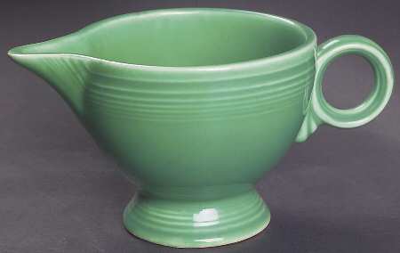 Fiesta Light Green (Older) Ring Handle Creamer