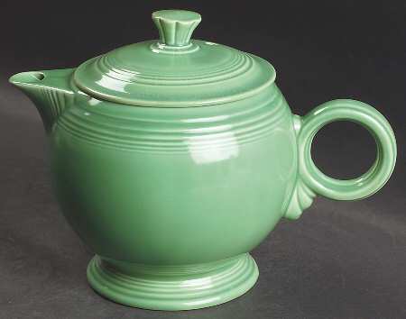 Fiesta Light Green (Older) Large Tea Pot & Lid