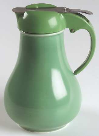 Fiesta Light Green (Older) Large Syrup with Lid