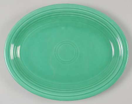 Fiesta Light Green (Older) 12" Oval Serving Platter