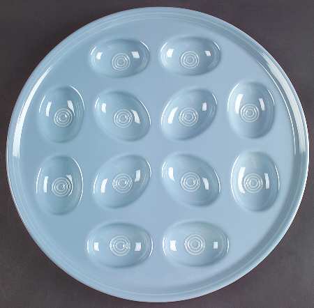 Fiesta Periwinkle Blue (Intro 1989) Deviled Egg Plate