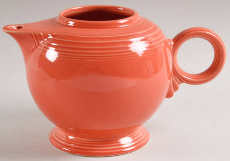 Fiesta Persimmon (Intro 1989) Teapot No Lid