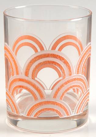 Fiesta Persimmon (Intro 1989) Glassware Double Old Fashioned