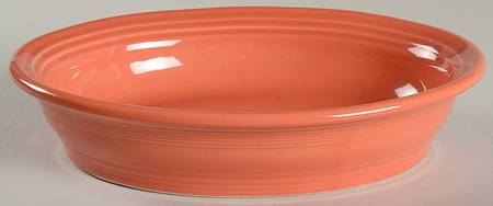Fiesta Persimmon (Intro 1989) 10" Oval Vegetable Bowl