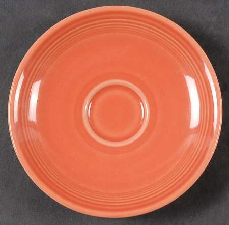 Fiesta Persimmon (Intro 1989) Saucer for Demitasse Cup