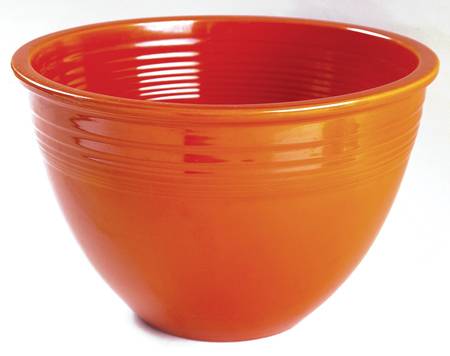 Fiesta Red (Older) 9" Nested Mixing Bowl w/No Center Interior Rings