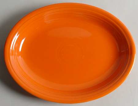 Fiesta Red (Older) 12" Oval Serving Platter