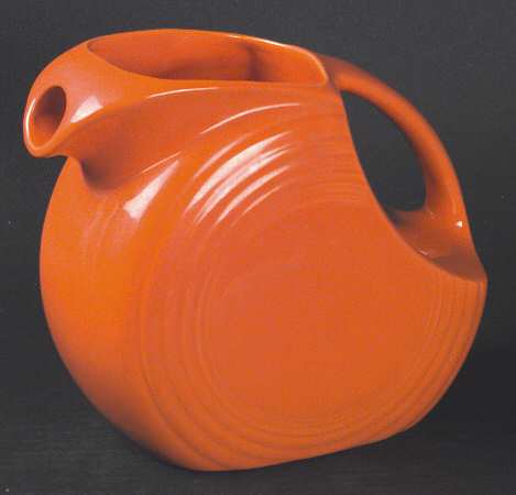 Fiesta Red (Older) 2 Quart Disk Water Pitcher