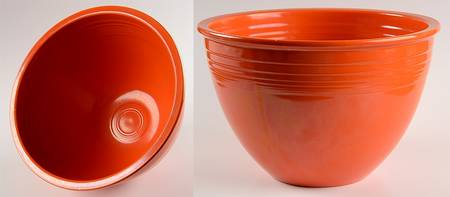 Fiesta Red (Older) 9" Nested Mixing Bowl w/Center Interior Rings
