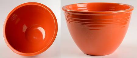 Fiesta Red (Older) 8" Nested Mixing Bowl w/No Center Interior Rings