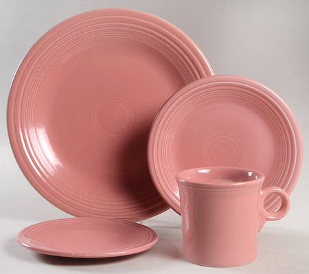 Fiesta Rose (Intro 1986) 4 Piece Place Setting