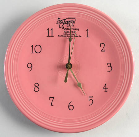 Fiesta Rose (Intro 1986) 60th Anniversary Clock Plate