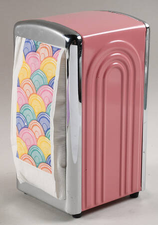 Fiesta Rose (Intro 1986) Napkin Dispenser w/Napkins